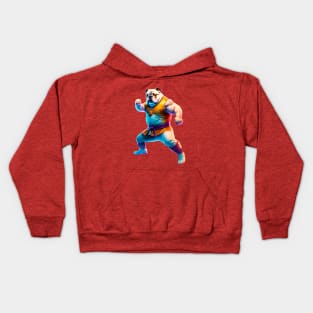 Bulldog fighting kung Fu Kids Hoodie